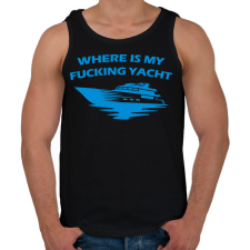 PRINTFASHION Yacht - Férfi atléta - Fekete atléta, trikó