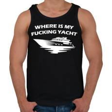 PRINTFASHION Yacht - Férfi atléta - Fekete