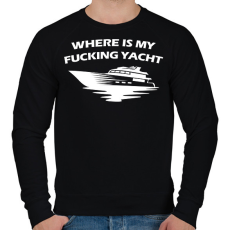 PRINTFASHION Yacht - Férfi pulóver - Fekete