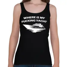 PRINTFASHION Yacht - Női atléta - Fekete női trikó