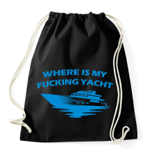 PRINTFASHION Yacht - Sportzsák, Tornazsák - Fekete tornazsák