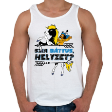 PRINTFASHION Yakari - Szia Bátyus, helyzet? - Férfi atléta - Fehér