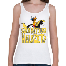 PRINTFASHION Yakari-Szia Bátyus! Helyzet? - Női atléta - Fehér női trikó