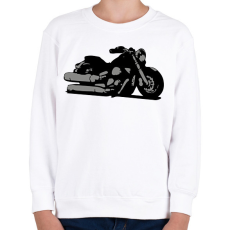 PRINTFASHION Yamaha dragstar - Gyerek pulóver - Fehér