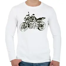 PRINTFASHION yamaha mt5 - Férfi hosszú ujjú póló - Fehér férfi póló
