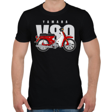 PRINTFASHION Yamaha V80 - Férfi póló - Fekete
