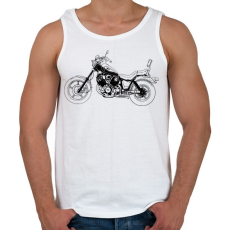 PRINTFASHION Yamaha Virago 2 - Férfi atléta - Fehér