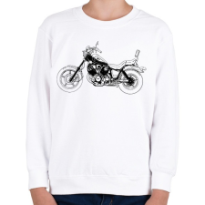 PRINTFASHION Yamaha Virago 2 - Gyerek pulóver - Fehér gyerek pulóver, kardigán
