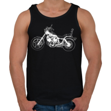 PRINTFASHION Yamaha Virago - Férfi atléta - Fekete