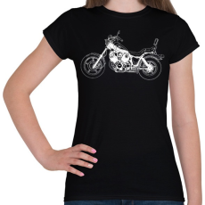 PRINTFASHION Yamaha Virago - Női póló - Fekete
