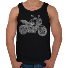 PRINTFASHION Yamaha XJ6 - Férfi atléta - Fekete