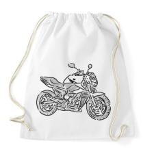 PRINTFASHION Yamaha XJ6 - Sportzsák, Tornazsák - Fehér tornazsák