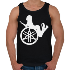 PRINTFASHION Yamahaa girl - Férfi atléta - Fekete atléta, trikó