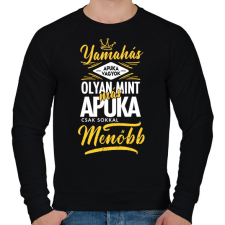 PRINTFASHION Yamahás apuka - Férfi pulóver - Fekete férfi pulóver, kardigán