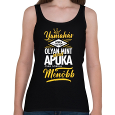 PRINTFASHION Yamahás apuka - Női atléta - Fekete