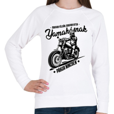 PRINTFASHION Yamahásnak párja nincsen - Női pulóver - Fehér
