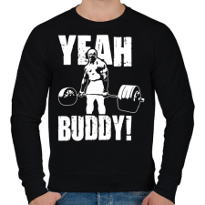 PRINTFASHION Yeah buddy! - Férfi pulóver - Fekete férfi pulóver, kardigán