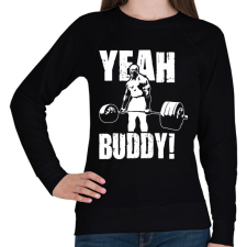 PRINTFASHION Yeah buddy! - Női pulóver - Fekete női pulóver, kardigán
