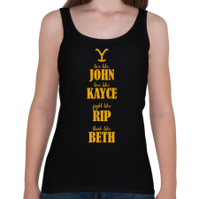 PRINTFASHION Yellowstone - Do like - Női atléta - Fekete női trikó