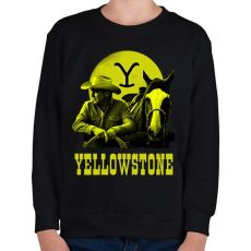 PRINTFASHION yellowstone - Gyerek pulóver - Fekete