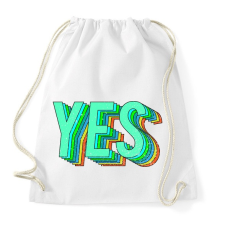 PRINTFASHION YES! - Sportzsák, Tornazsák - Fehér tornazsák