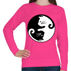 PRINTFASHION yin yang cicák - Női pulóver - Fukszia