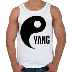 PRINTFASHION Yin Yang - Yang - Férfi atléta - Fehér