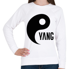 PRINTFASHION Yin Yang - Yang - Női pulóver - Fehér