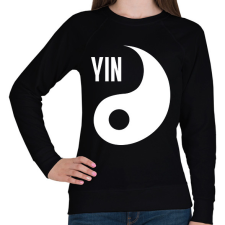 PRINTFASHION Yin Yang - Yin - Női pulóver - Fekete női pulóver, kardigán