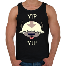 PRINTFASHION Yip yip Appa - Férfi atléta - Fekete atléta, trikó