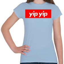 PRINTFASHION Yip yip - Női póló - Világoskék női póló