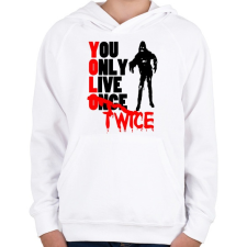 PRINTFASHION YOLO - Gyerek kapucnis pulóver - Fehér gyerek pulóver, kardigán