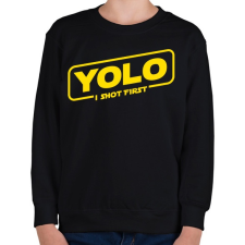 PRINTFASHION Yolo - Gyerek pulóver - Fekete gyerek pulóver, kardigán