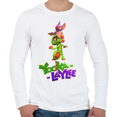 PRINTFASHION Yooka Laylee - Férfi hosszú ujjú póló - Fehér