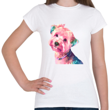 PRINTFASHION Yorkie - Női póló - Fehér női póló
