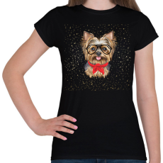 PRINTFASHION Yorkis póló  - Női póló - Fekete
