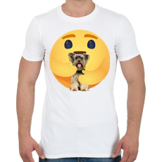 PRINTFASHION Yorkshire terrier - Férfi póló - Fehér