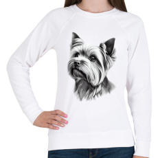 PRINTFASHION Yorkshire terrier kutya  - Női pulóver - Fehér