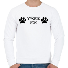PRINTFASHION Yorkshire terrier MOM - Férfi pulóver - Fehér férfi pulóver, kardigán