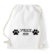 PRINTFASHION Yorkshire terrier MOM - Sportzsák, Tornazsák - Fehér tornazsák