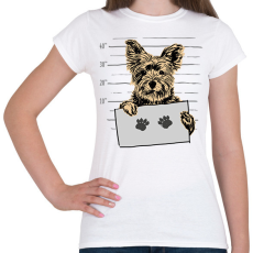 PRINTFASHION Yorkshire Terrier - Női póló - Fehér