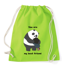 PRINTFASHION You are my best friend - Sportzsák, Tornazsák - Limezöld tornazsák