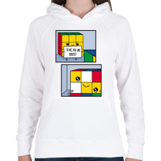 PRINTFASHION You are perfect - Női kapucnis pulóver - Fehér