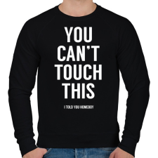 PRINTFASHION You can't touch this - Férfi pulóver - Fekete férfi pulóver, kardigán