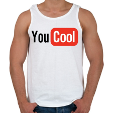 PRINTFASHION You Cool - Férfi atléta - Fehér atléta, trikó