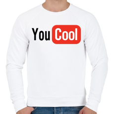 PRINTFASHION You Cool - Férfi pulóver - Fehér