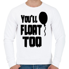 PRINTFASHION You'll float too! - Férfi pulóver - Fehér férfi pulóver, kardigán