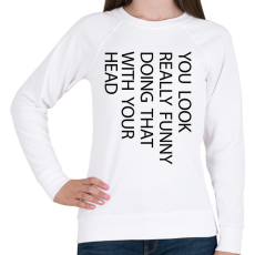PRINTFASHION You look really funny - black - Női pulóver - Fehér