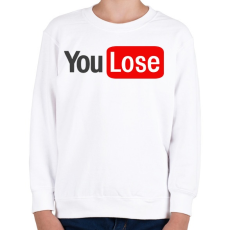 PRINTFASHION you lose - Gyerek pulóver - Fehér
