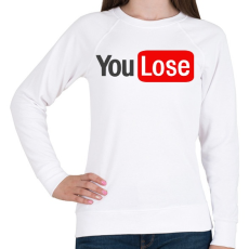 PRINTFASHION you lose - Női pulóver - Fehér